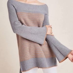 Anthropologie | Elise Ribbed Stripe Sweater Medium